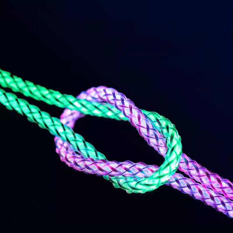 RGB One Drag Three Illuminating Data Cable